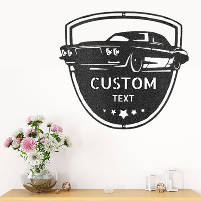 Classic Car Restoration Master Custom Name Indoor Outdoor Steel Wall Sign - Mallard Moon Gift Shop