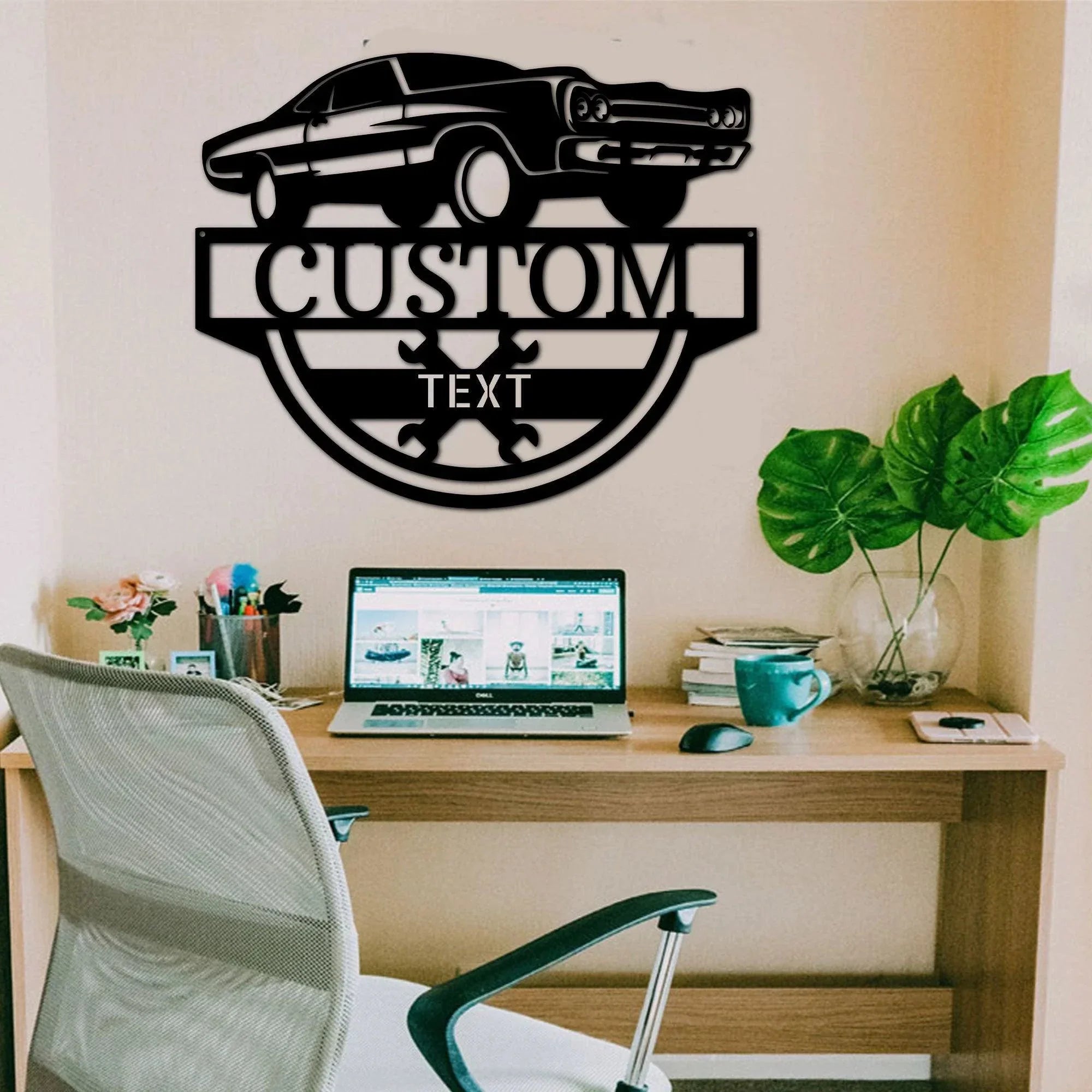 Timeless Car Custom Name Metal Wall Art