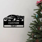 Classic Muscle Car Personalized Indoor Outdoor Steel Wall Sign