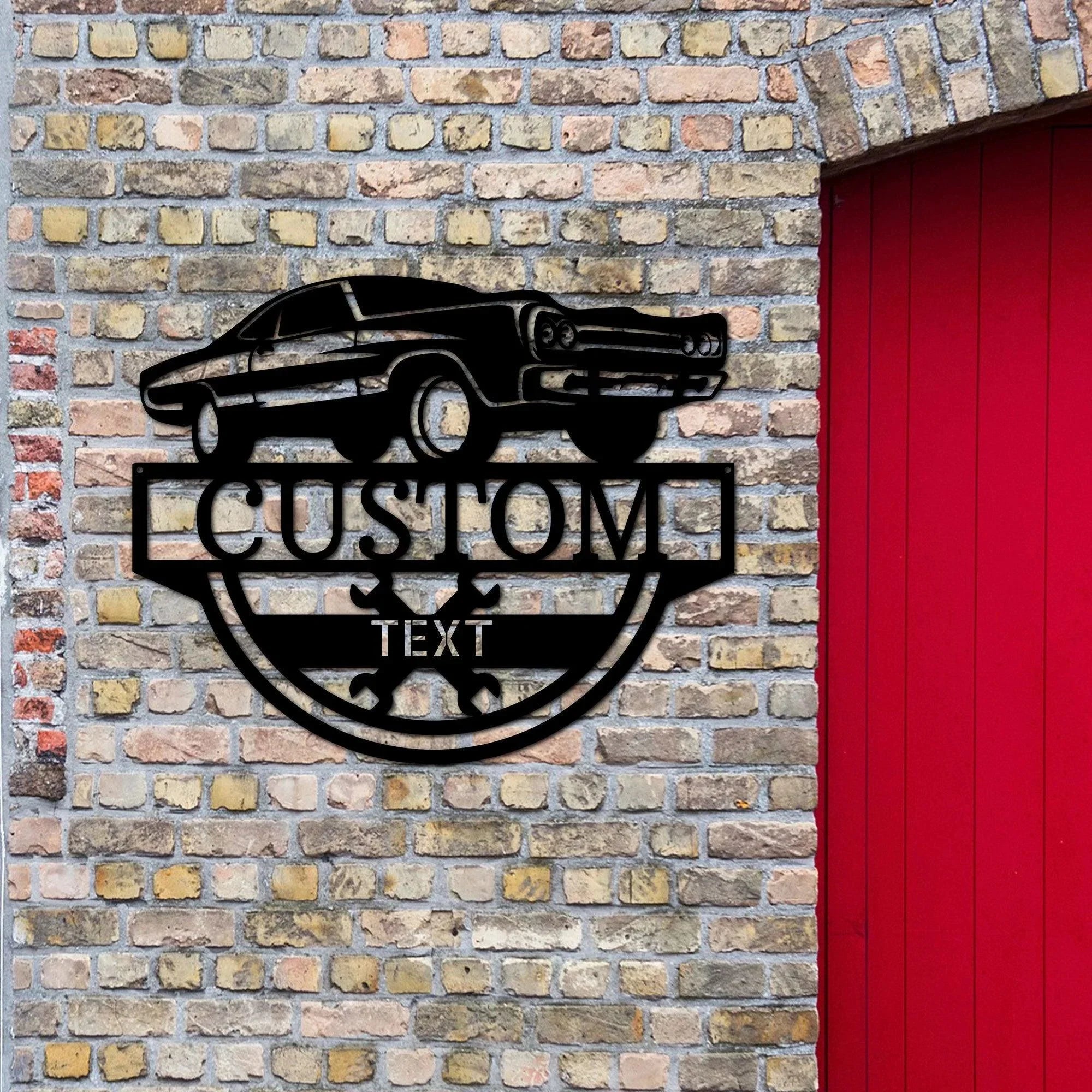 Timeless Car Custom Name Metal Wall Art