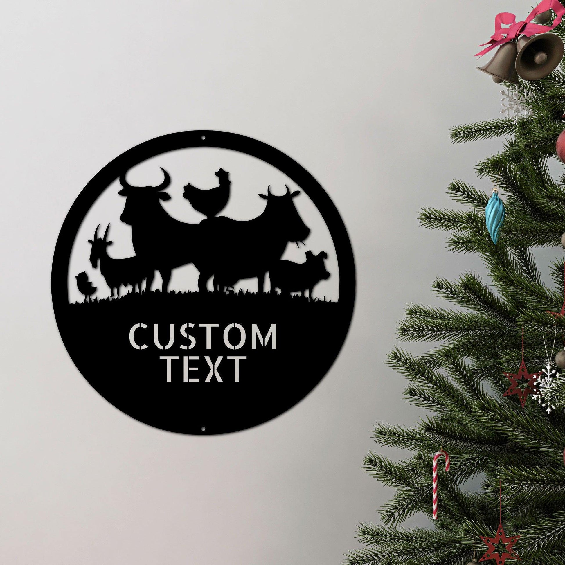 Farm Animals Custom Text Indoor Outdoor Steel Wall Sign Metal Art Home Decor - Mallard Moon Gift Shop