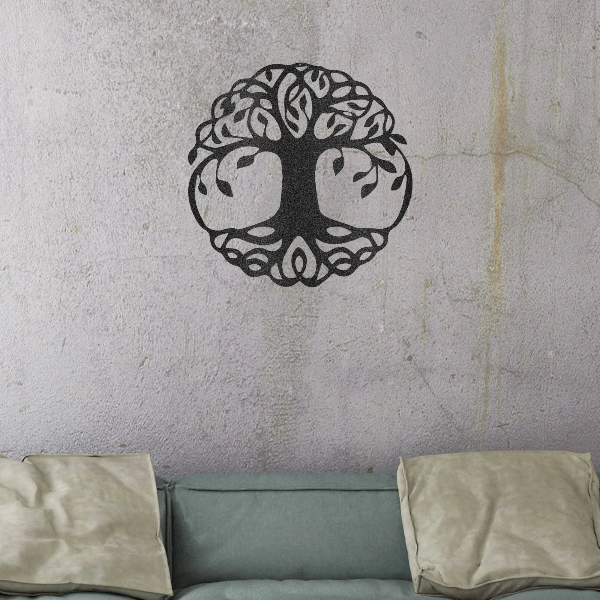 Classic Tree of Life Indoor Outdoor Steel Wall Sign