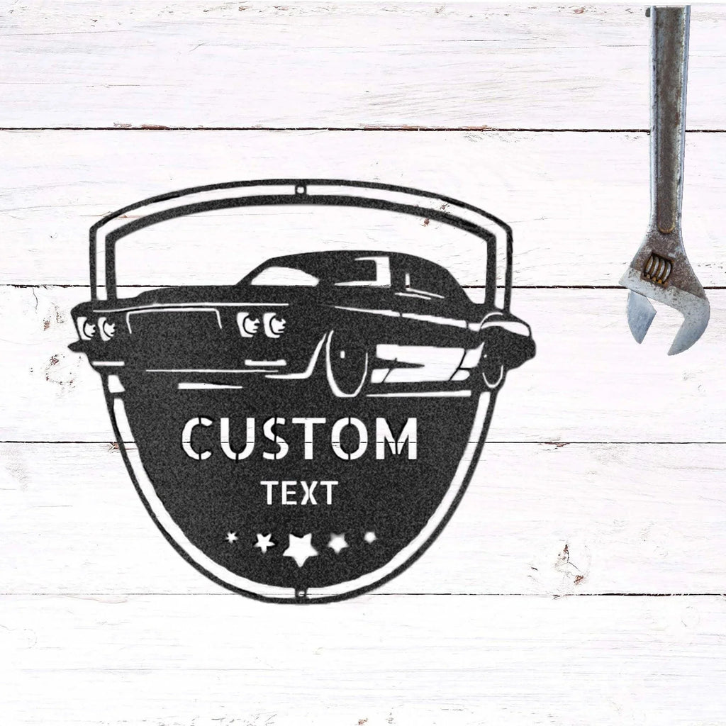 Classic Car Restoration Master Custom Name Indoor Outdoor Steel Wall Sign