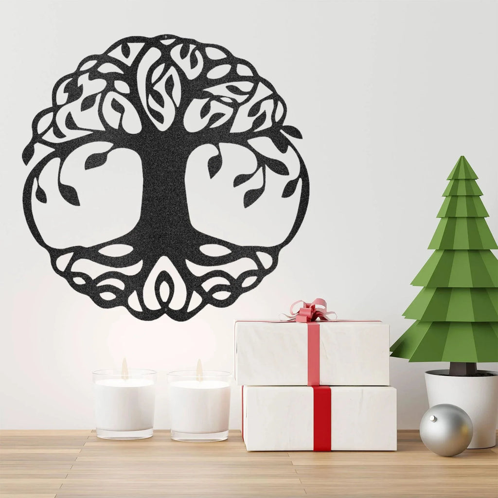 Classic Tree of Life Indoor Outdoor Steel Wall Sign