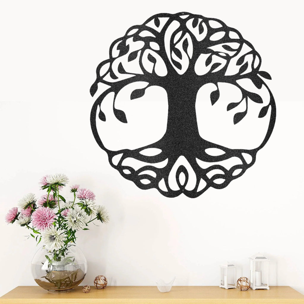 Classic Tree of Life Indoor Outdoor Steel Wall Sign