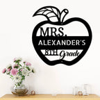 Teacher Appreciation Personalized Classroom Metal Art Wall Sign