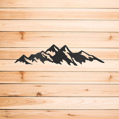 Mountain Ridge Indoor Outdoor Steel Wall Sign Art - Mallard Moon Gift Shop