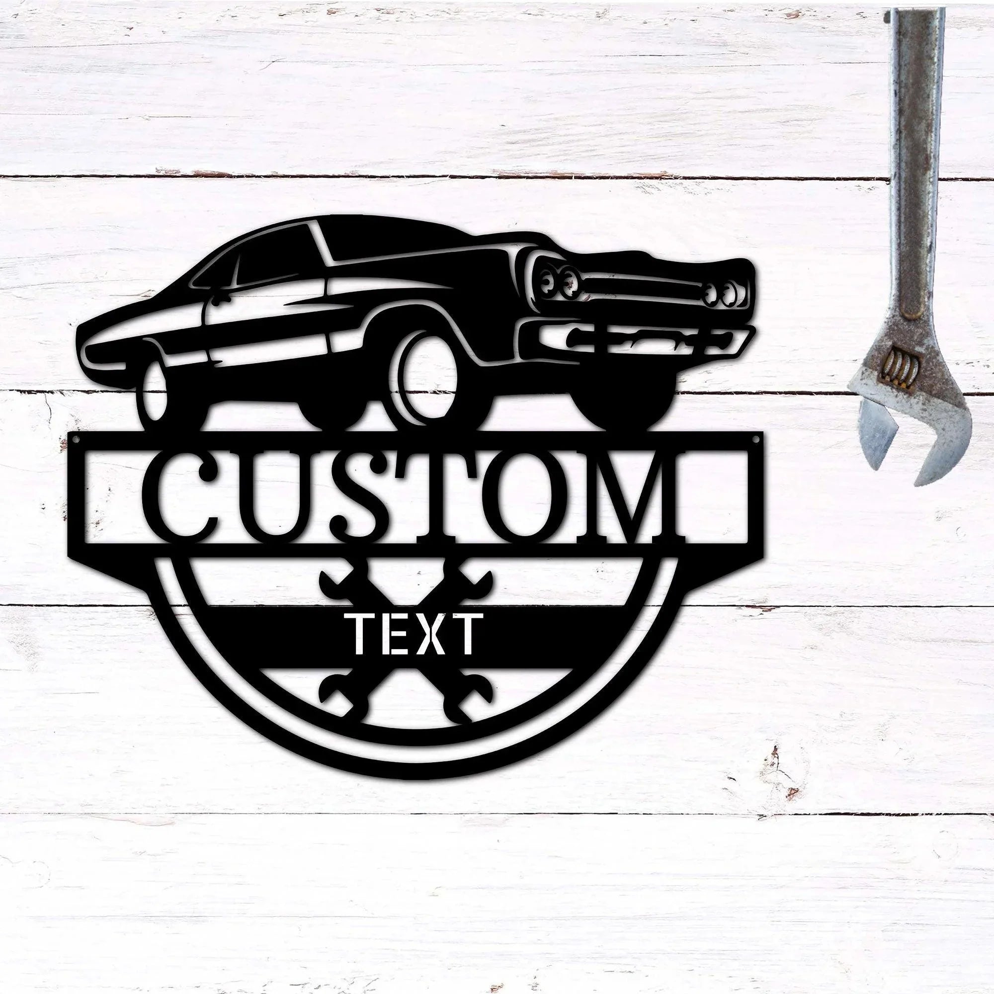 Timeless Car Custom Name Metal Wall Art