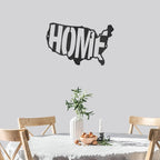 USA Home Indoor Outdoor Steel Wall Sign