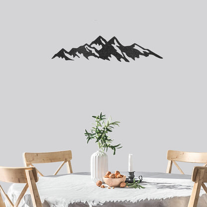 Mountain Ridge Indoor Outdoor Steel Wall Sign Art - Mallard Moon Gift Shop