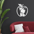 Snow White and the Queen Poison Apple Metal Art