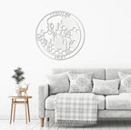Honeybee Custom Name Metal Art Wall Sign