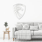 Eagle Custom Name Metal Art Wall Sign