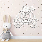 Cinderella Princess Pumpkin Carriage Custom Initial Metal Art Wall Sign Decor